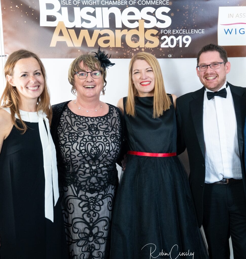 The team at the IOW Chamber Business Awards 2019 event