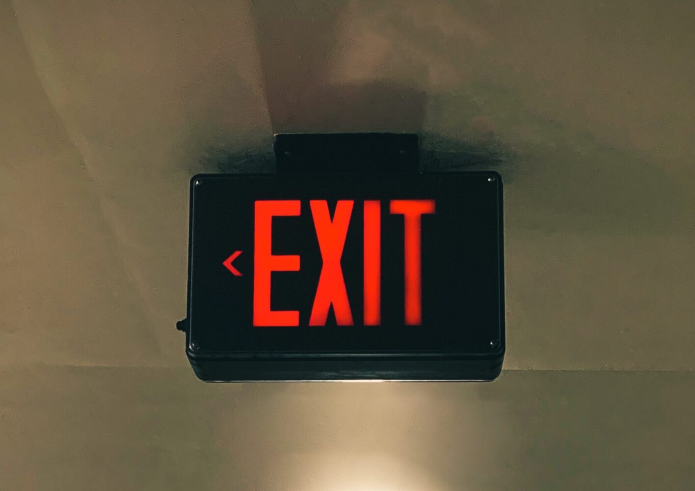 Exit sign